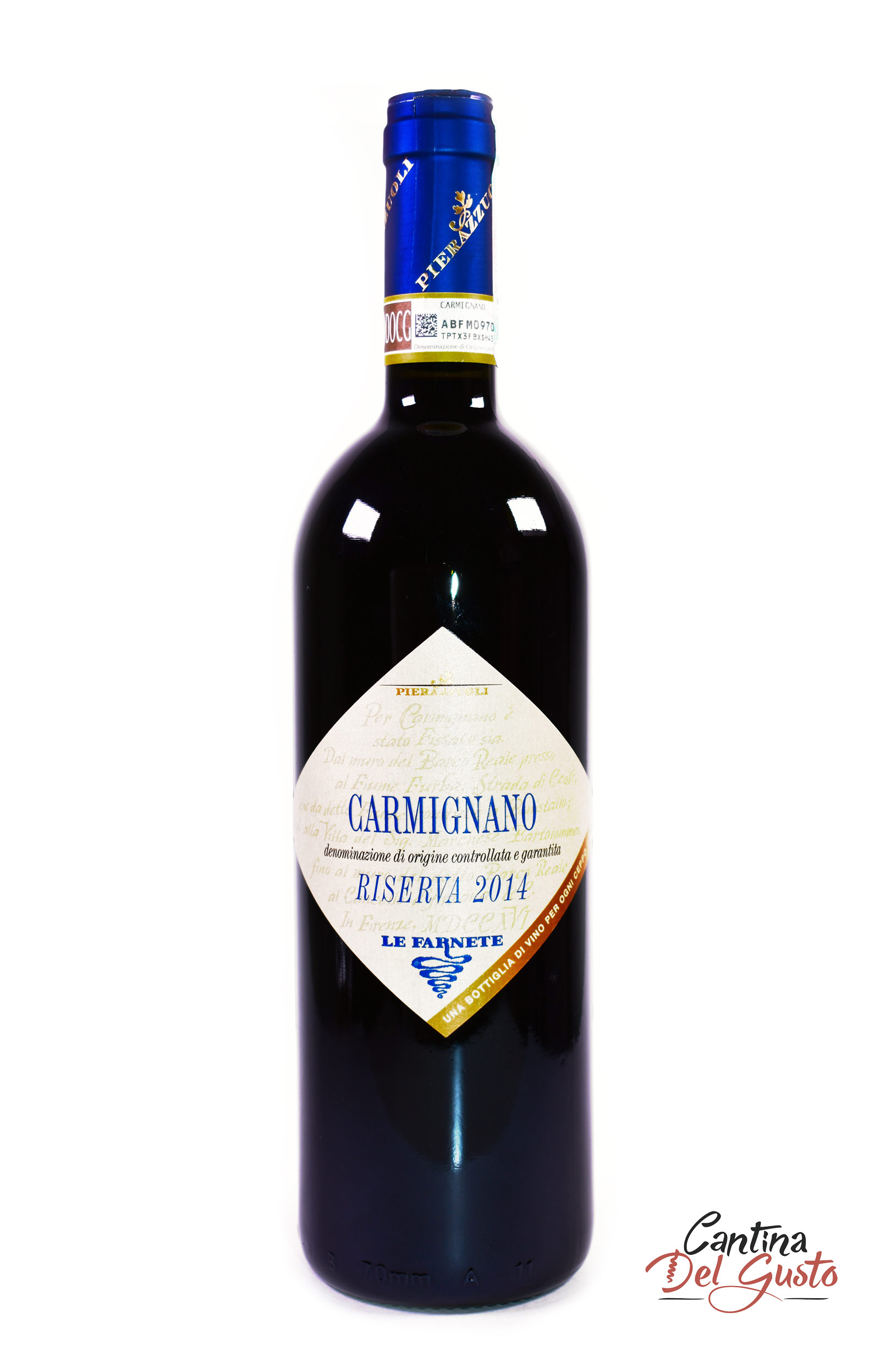 Красное сухое вино Carmignano Riserva DOCG, 80% Sangiovese-20% Cabernet Sauvignon, 2014, 12 мес. в б